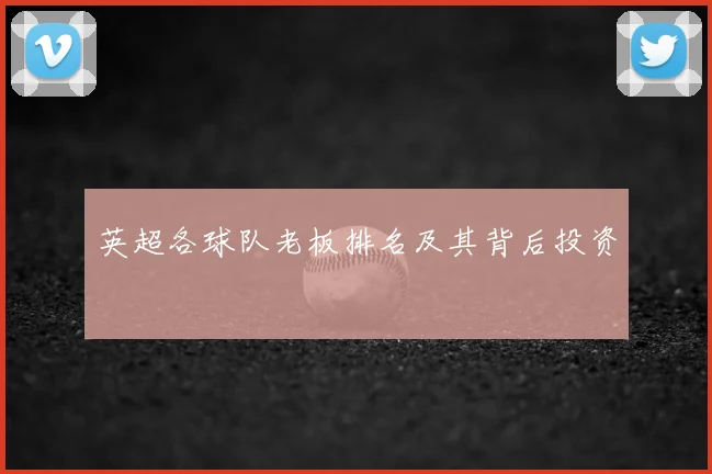 英超各球队老板排名及其背后投资